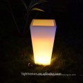 Home garden pots self watering plastic pp planter led lighted planter pots